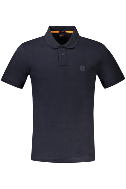 HUGO BOSS POLO MANICHE CORTE UOMO BLU