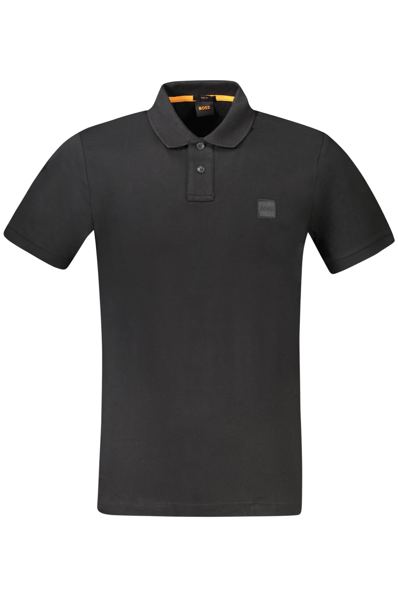 HUGO BOSS POLO MANICHE CORTE UOMO NERO