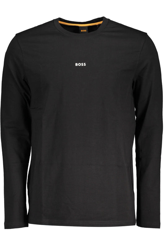 HUGO BOSS T-SHIRT MANICHE LUNGHE UOMO NERO