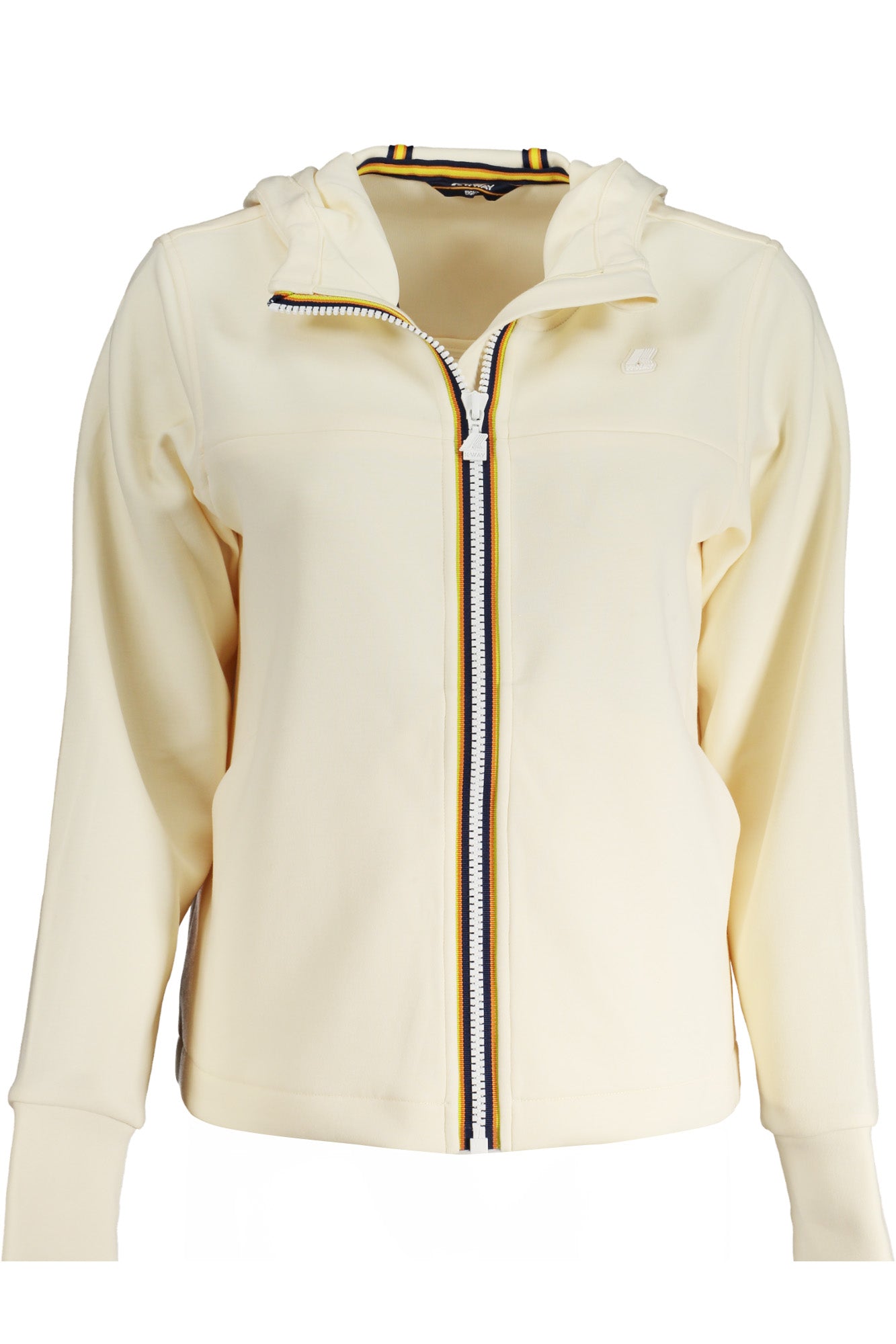K-WAY FELPA CON ZIP DONNA BEIGE