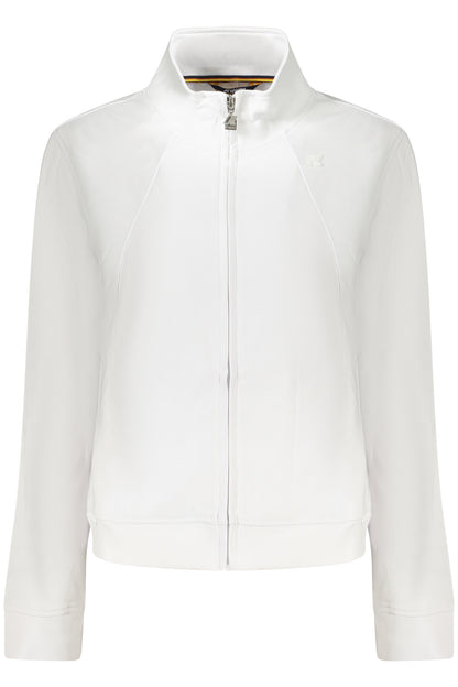 K-WAY FELPA CON ZIP DONNA BIANCO