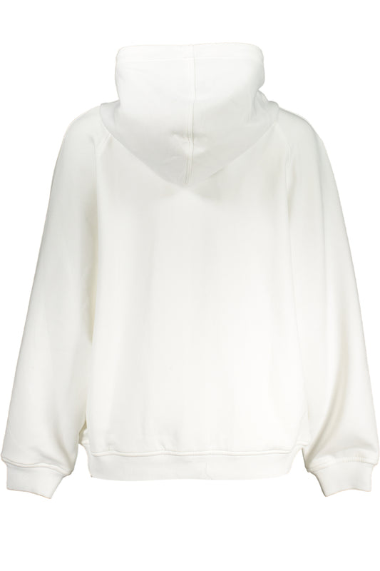 K-WAY FELPA CON ZIP DONNA BIANCO
