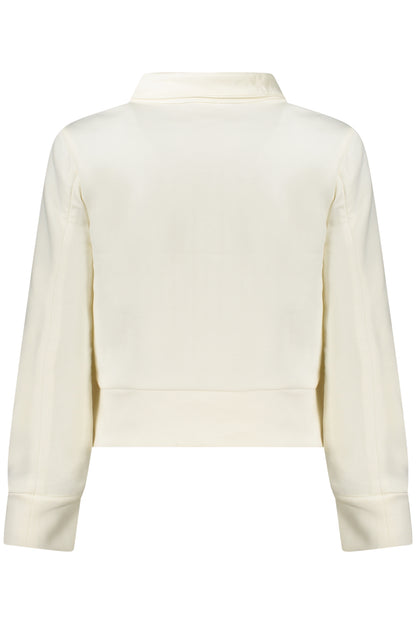 K-WAY FELPA CON ZIP DONNA BIANCO