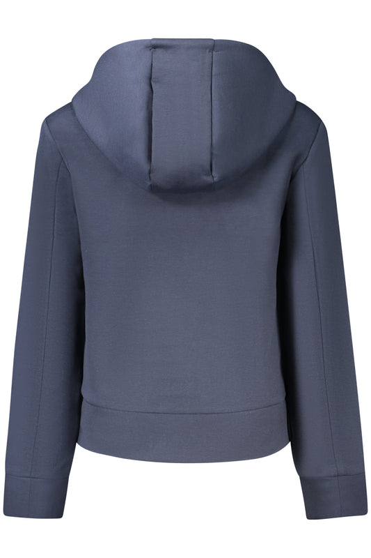 K-WAY FELPA CON ZIP DONNA BLU
