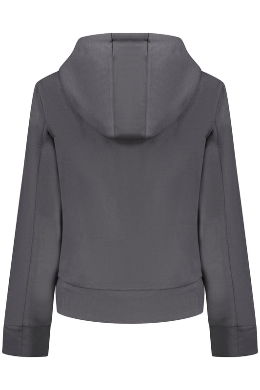 K-WAY FELPA CON ZIP DONNA NERO