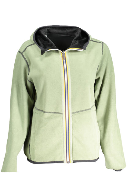 K-WAY FELPA CON ZIP DONNA NERO