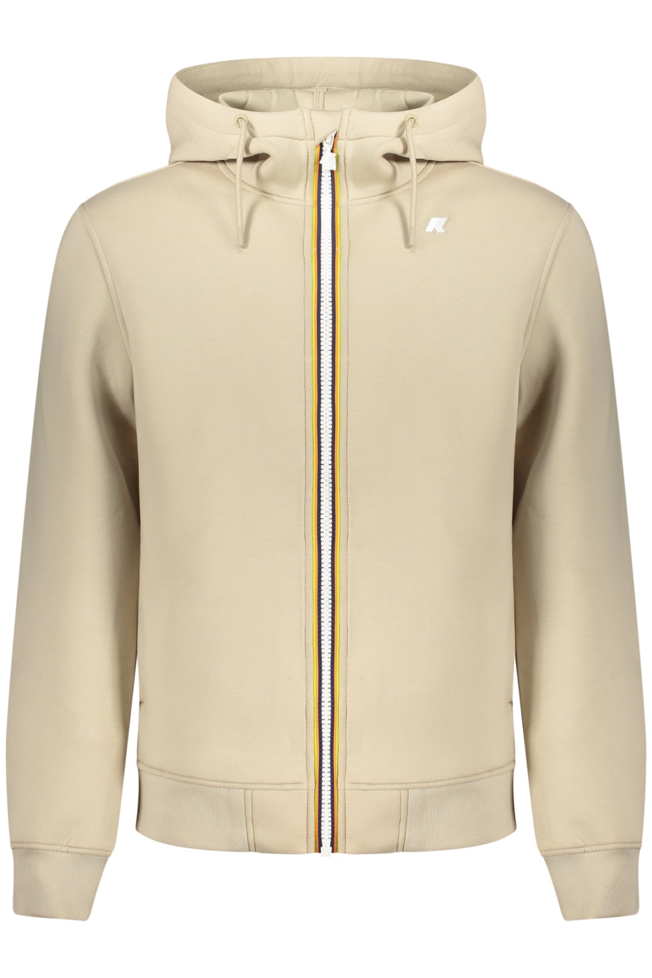 K-WAY FELPA CON ZIP UOMO BEIGE