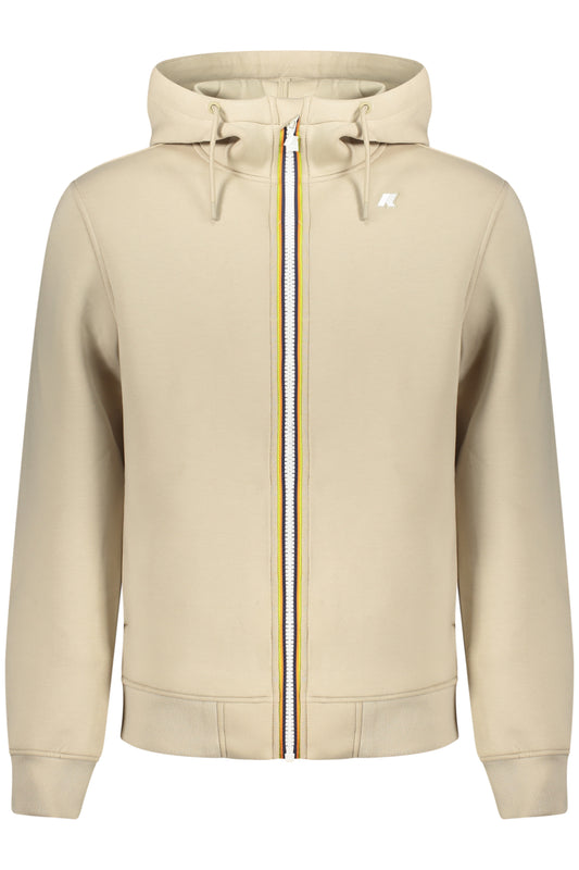 K-WAY FELPA CON ZIP UOMO BEIGE