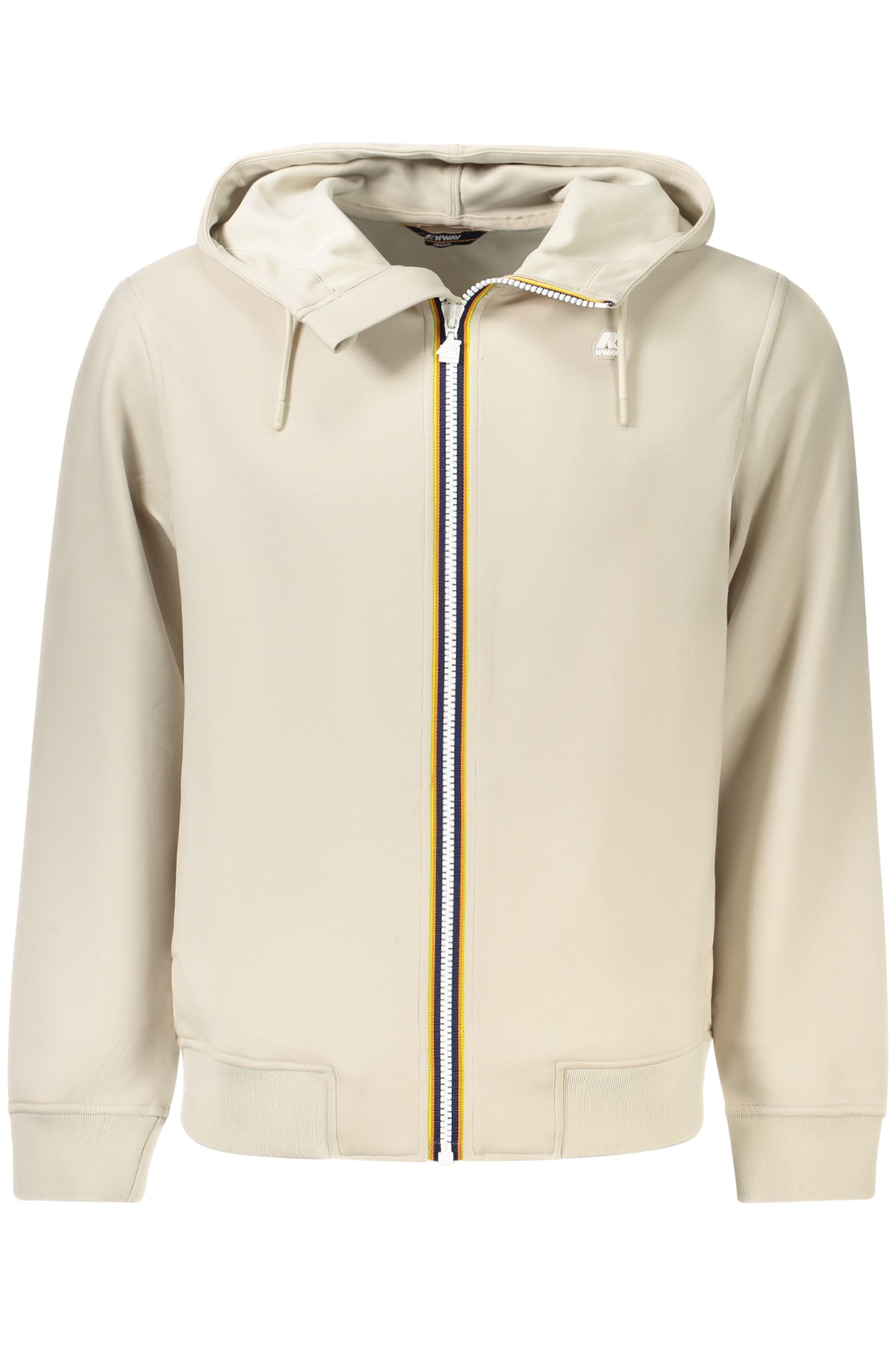 K-WAY FELPA CON ZIP UOMO BEIGE