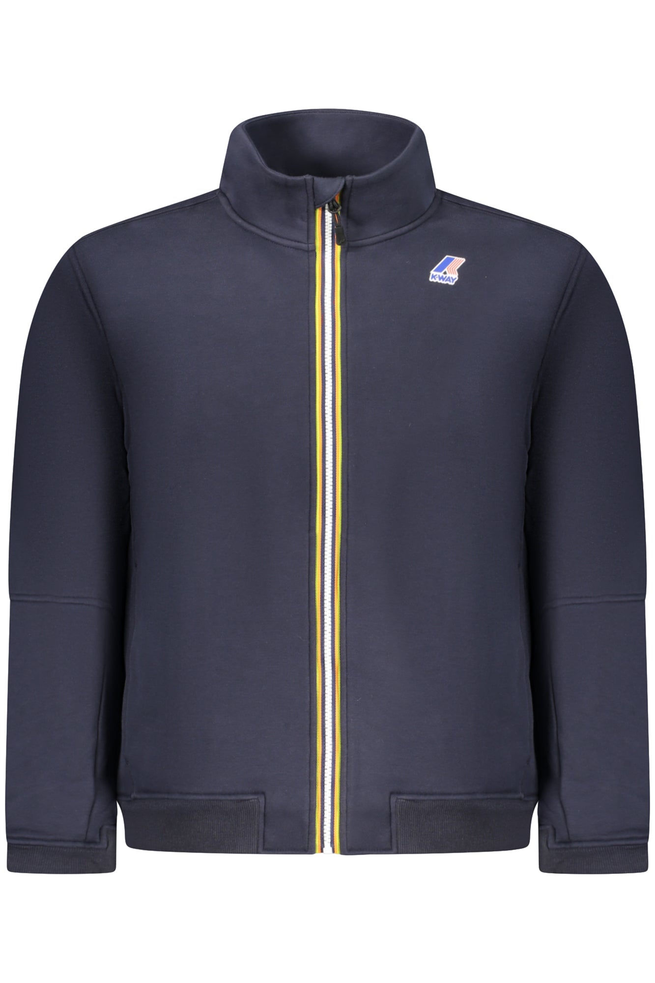 K-WAY FELPA CON ZIP UOMO BLU