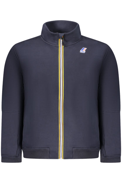 K-WAY FELPA CON ZIP UOMO BLU