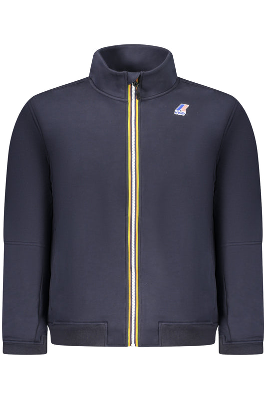 K-WAY FELPA CON ZIP UOMO BLU