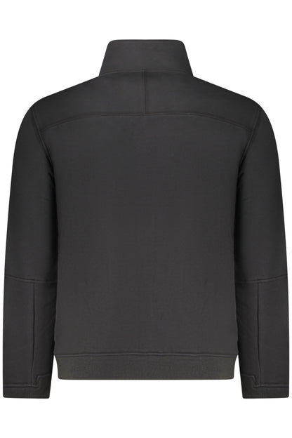 K-WAY FELPA CON ZIP UOMO NERO