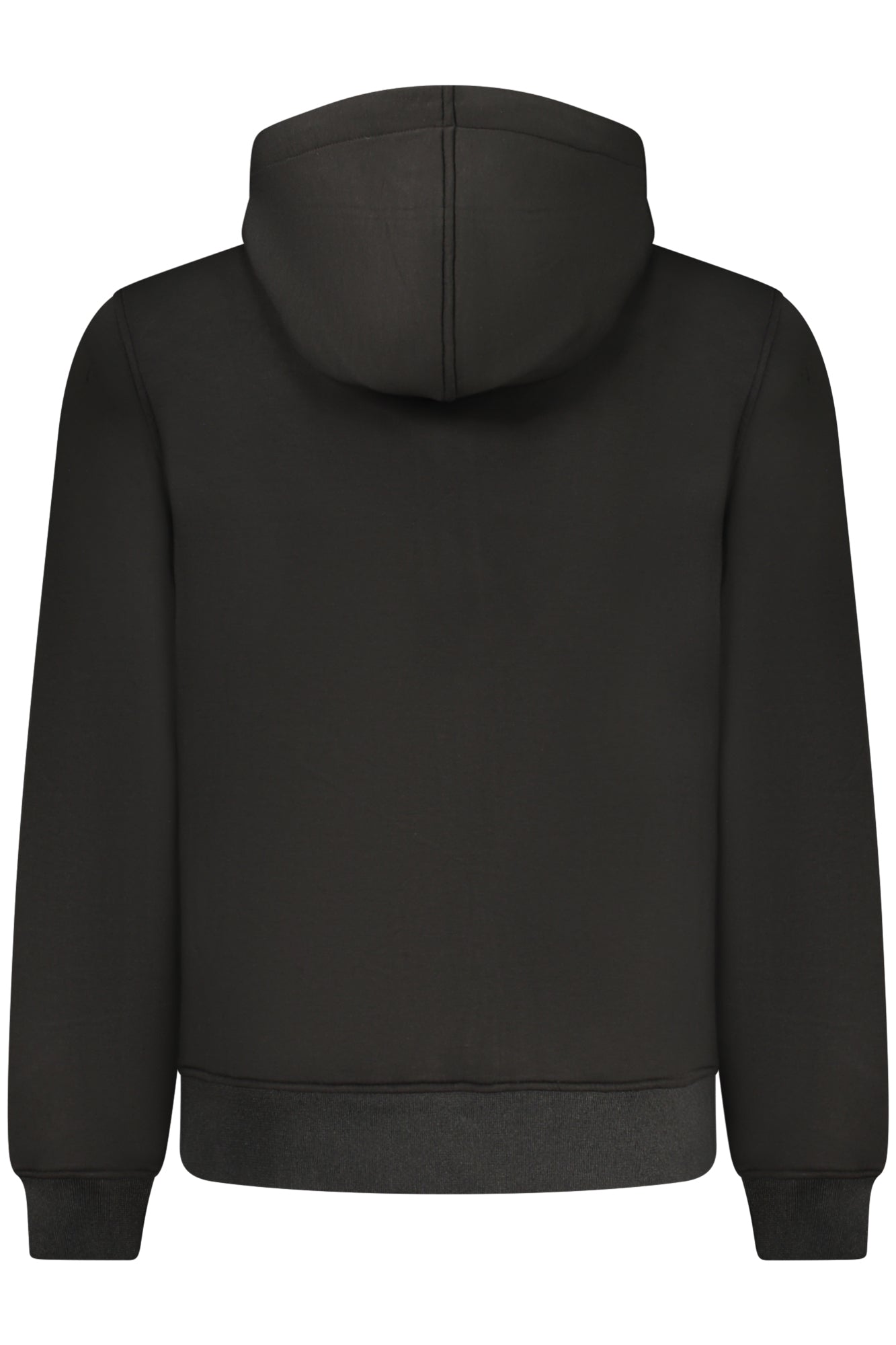 K-WAY FELPA CON ZIP UOMO NERO