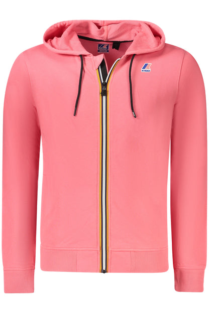 K-WAY FELPA CON ZIP UOMO ROSA
