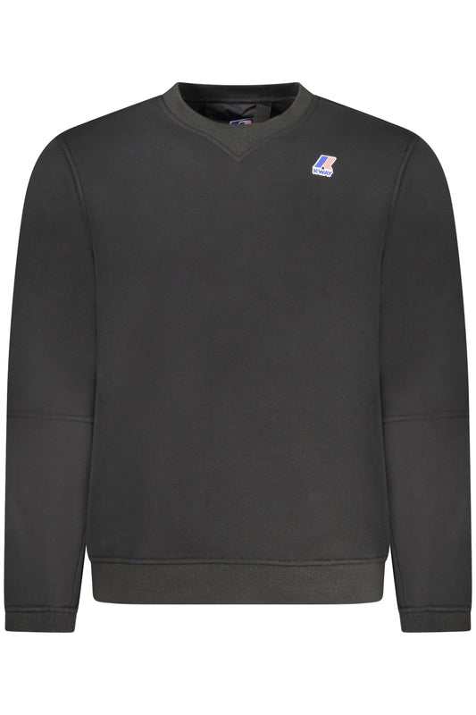 K-WAY FELPA SENZA ZIP UOMO NERO