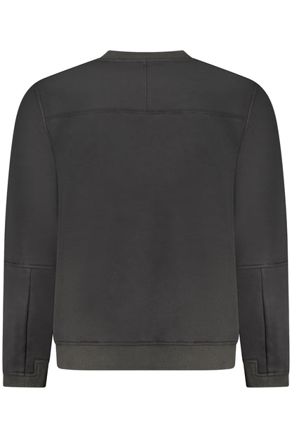 K-WAY FELPA SENZA ZIP UOMO NERO