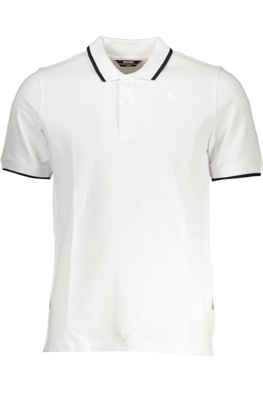 K-WAY POLO MANICHE CORTE UOMO BIANCO