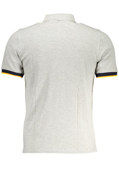 K-WAY POLO MANICHE CORTE UOMO GRIGIO