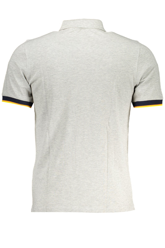 K-WAY POLO MANICHE CORTE UOMO GRIGIO