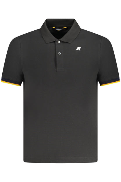 K-WAY POLO MANICHE CORTE UOMO NERO