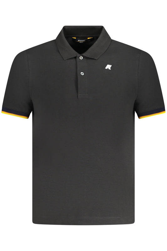 K-WAY POLO MANICHE CORTE UOMO NERO
