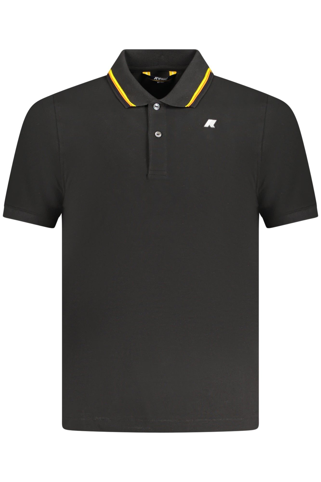 K-WAY POLO MANICHE CORTE UOMO NERO
