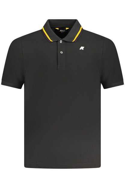 K-WAY POLO MANICHE CORTE UOMO NERO