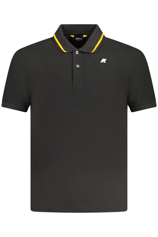 K-WAY POLO MANICHE CORTE UOMO NERO