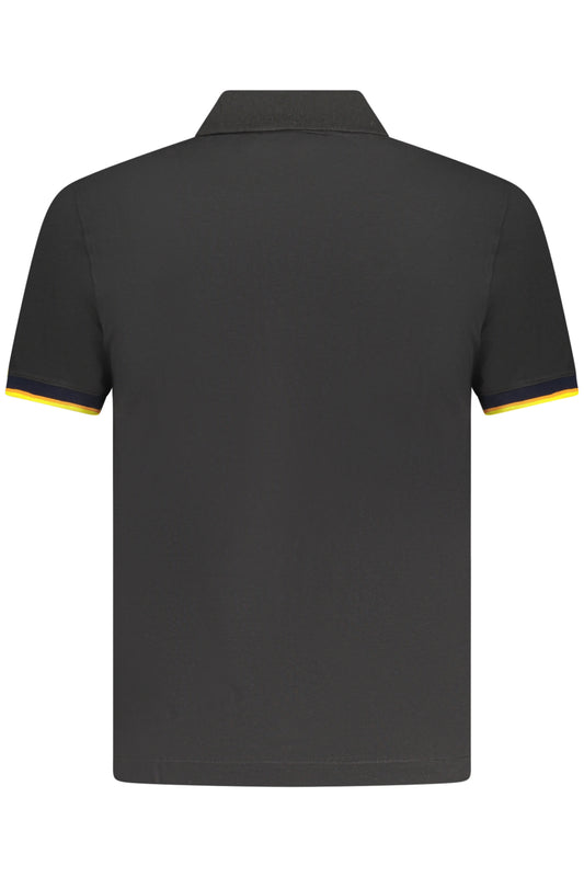 K-WAY POLO MANICHE CORTE UOMO NERO