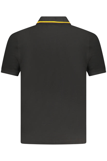 K-WAY POLO MANICHE CORTE UOMO NERO