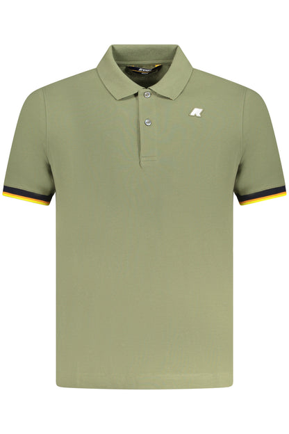 K-WAY POLO MANICHE CORTE UOMO VERDE