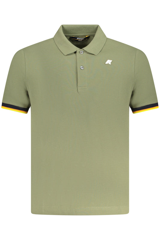 K-WAY POLO MANICHE CORTE UOMO VERDE