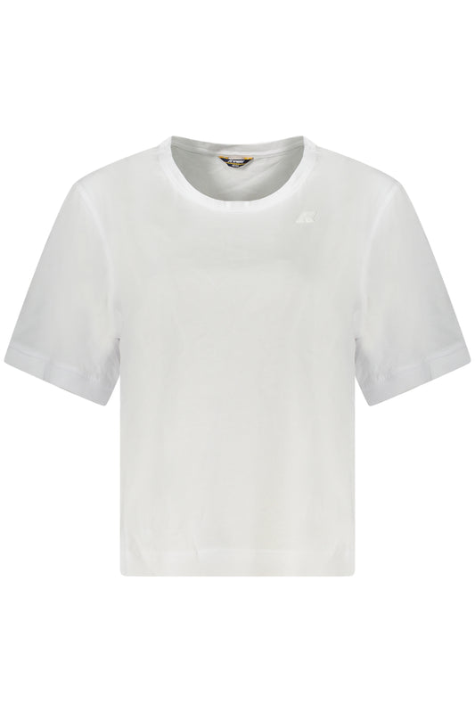 K-WAY T-SHIRT MANICHE CORTE DONNA BIANCO