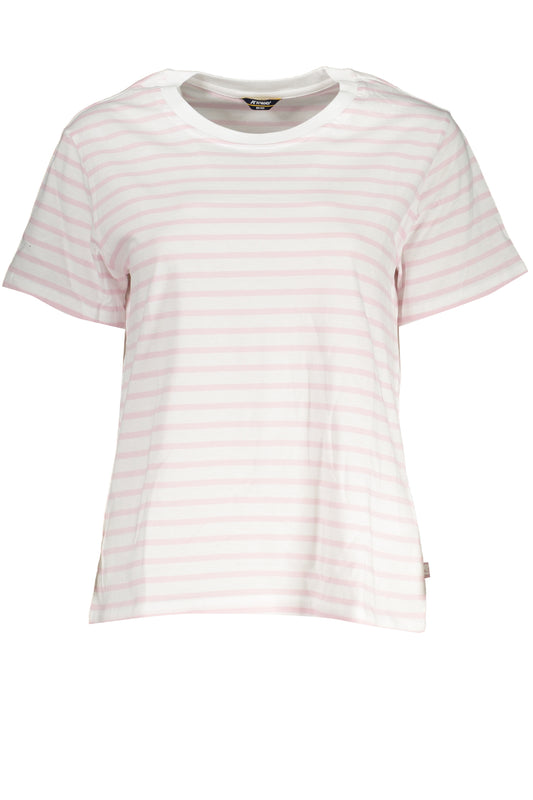 K-WAY T-SHIRT MANICHE CORTE DONNA BIANCO