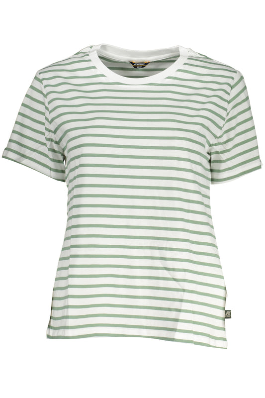 K-WAY T-SHIRT MANICHE CORTE DONNA BIANCO