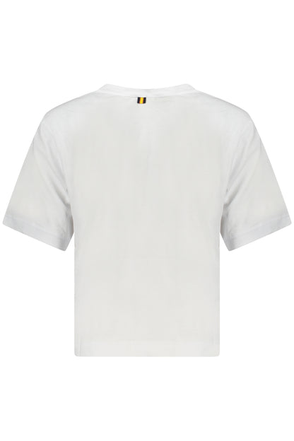 K-WAY T-SHIRT MANICHE CORTE DONNA BIANCO