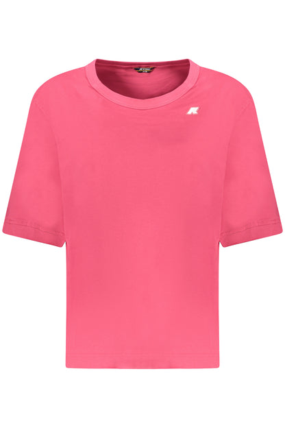 K-WAY T-SHIRT MANICHE CORTE DONNA ROSA