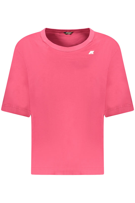 K-WAY T-SHIRT MANICHE CORTE DONNA ROSA