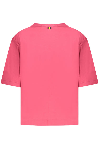 K-WAY T-SHIRT MANICHE CORTE DONNA ROSA