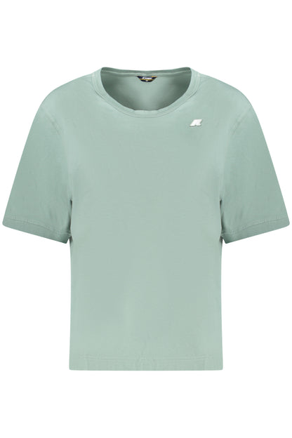 K-WAY T-SHIRT MANICHE CORTE DONNA VERDE