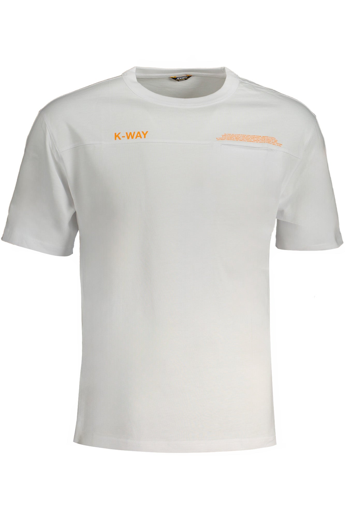 K-WAY T-SHIRT MANICHE CORTE UOMO BIANCO