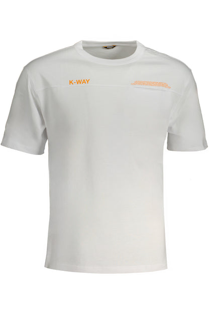 K-WAY T-SHIRT MANICHE CORTE UOMO BIANCO