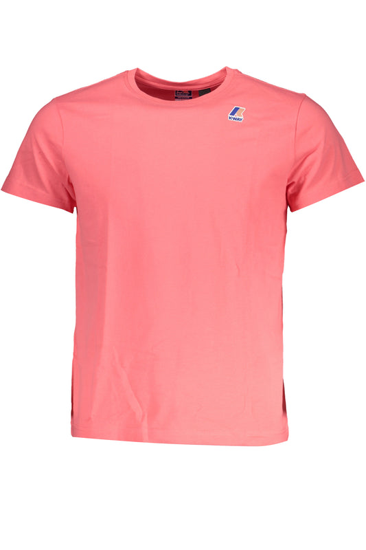 K-WAY T-SHIRT MANICHE CORTE UOMO ROSA