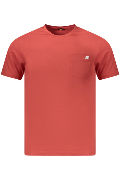 K-WAY T-SHIRT MANICHE CORTE UOMO ROSSO