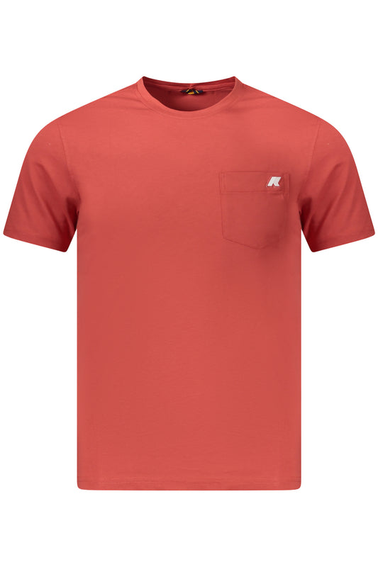 K-WAY T-SHIRT MANICHE CORTE UOMO ROSSO