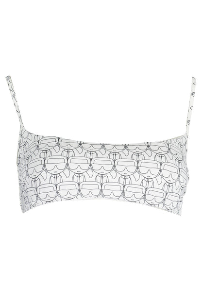 KARL LAGERFELD BEACHWEAR COSTUME PARTE SOPRA DONNA BIANCO