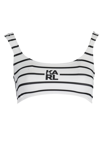 KARL LAGERFELD BEACHWEAR COSTUME PARTE SOPRA DONNA BIANCO
