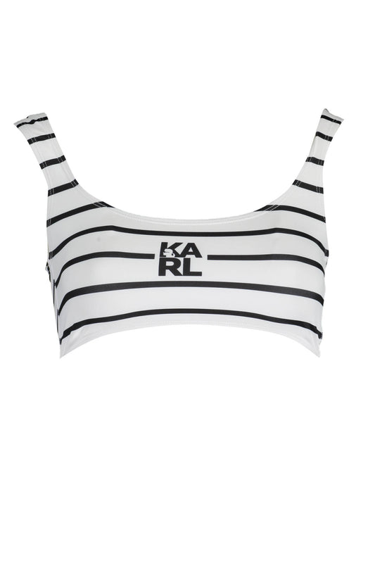 KARL LAGERFELD BEACHWEAR COSTUME PARTE SOPRA DONNA BIANCO