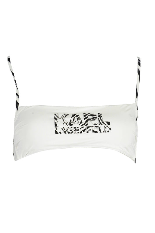 KARL LAGERFELD BEACHWEAR COSTUME PARTE SOPRA DONNA BIANCO
